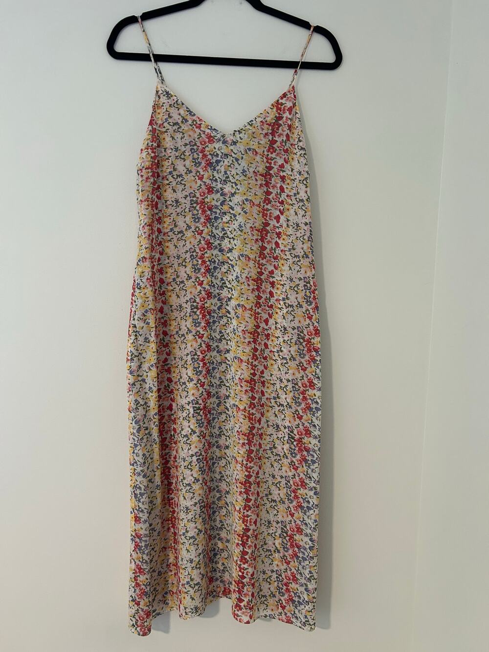 Reformation Paloma Dress Field Flowers Floral Print S Dainty EUC Midi Yellow